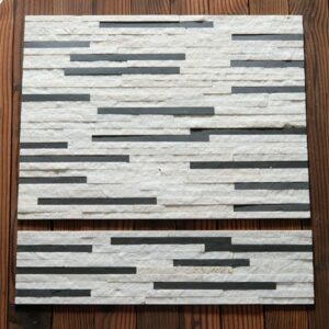 High-quality pencil ledger stone panels with a natural finish