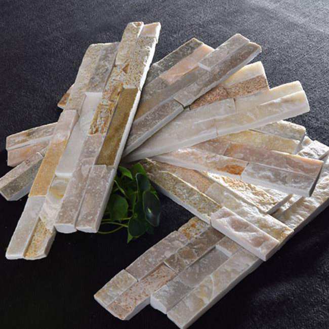 Beige Z panels used for stone cladding in modern architecture