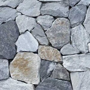 Beautifully arranged natural loose stone wall cladding in free form