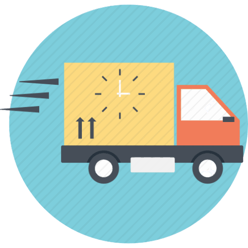 Icon representing on-time delivery for stone products