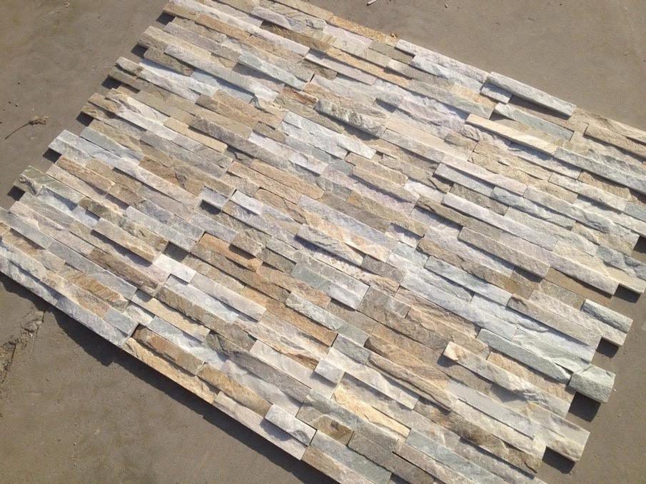 Elegant Z-shaped stacked stone veneers for modern architecture