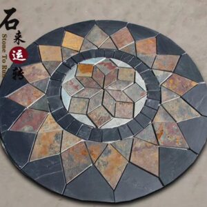Beautiful stone medallions showcasing intricate designs for decor.
