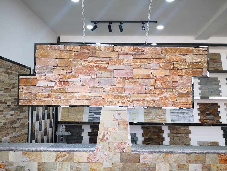 High-quality natural stone cladding panels for exterior use