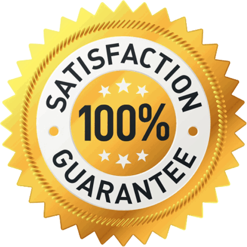 A satisfaction guaranteed icon representing customer assurance