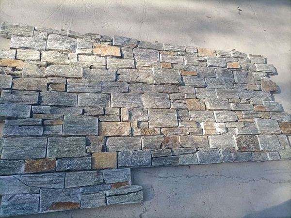 Green Quartzite Z panel cladding for elegant wall design
