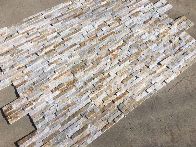 Stacked natural stone wall illustrating UV stability in outdoor high-exposure architectural projects