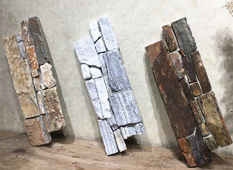 Beautiful stone cladding enhancing a modern interior wall design