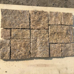 Unique crazy paving flagstone in varied shapes and colors