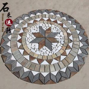 Intricately designed stone medallions for home decor