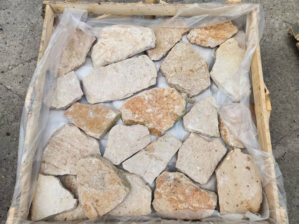 Collection of irregular flagstone pavers for outdoor spaces