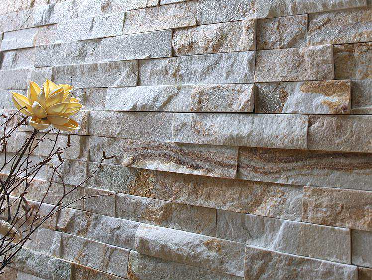 Beautifully arranged lay stacked stone for landscaping and walls