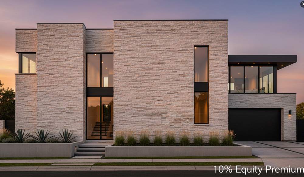 Close-up view of natural stacked stone wall showing texture and depth compared to faux stone
