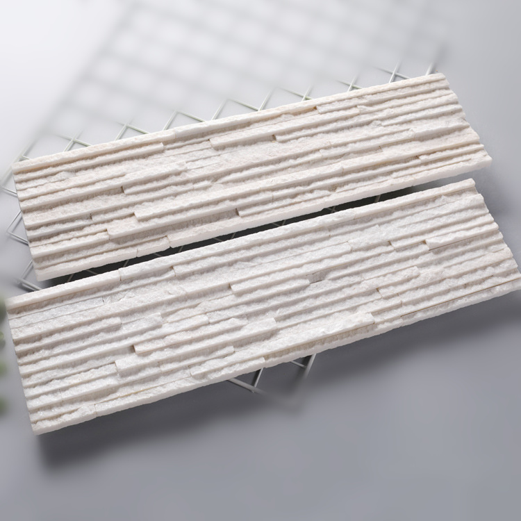 Elegant waterfall textured stacked stone for outdoor decoration