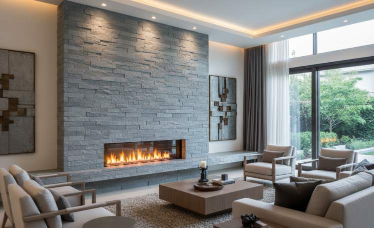 Comparison of DIY versus professional stacked stone installation costs with savings breakdown