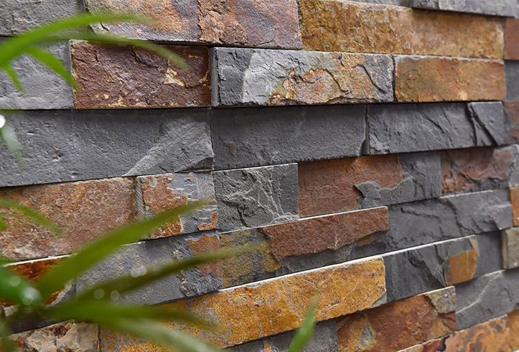 High-quality stacked stone panels suitable for interior and exterior use