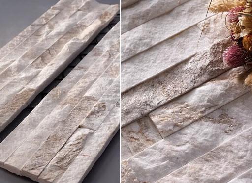 Professional installation of stacked stone veneer on wall surface