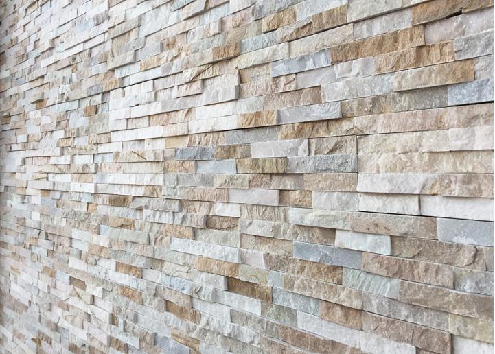 Split face mini ledger panels showcasing natural stone texture