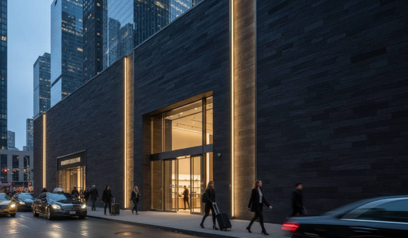 Comparison of natural stone and faux stone durability for commercial facades
