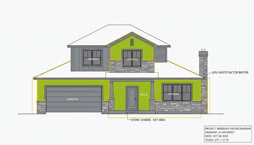 Step-by-step guide for calculating stone veneer needs for projects