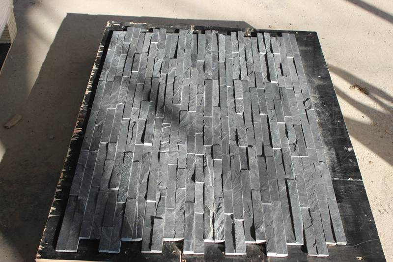 Interlocking stacked stone panels for wall cladding and decorative surfaces