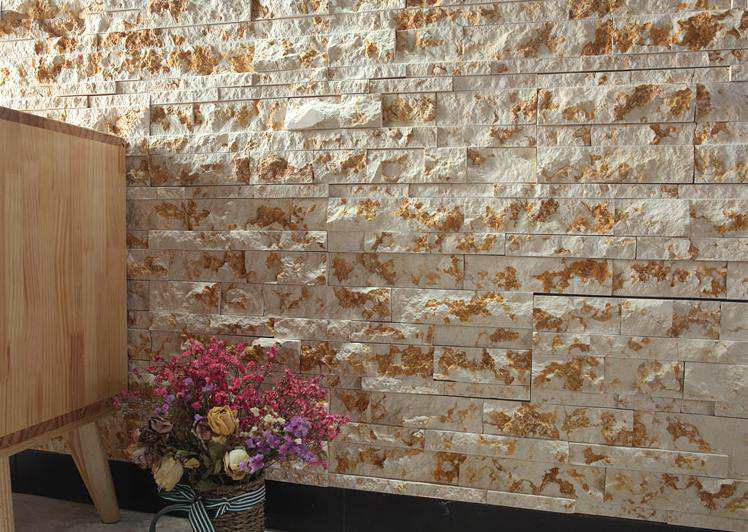 Durable waterproof stacked stone panels suitable for outdoor applications