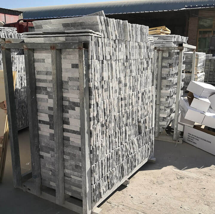 Silver Grey Ledger Stone