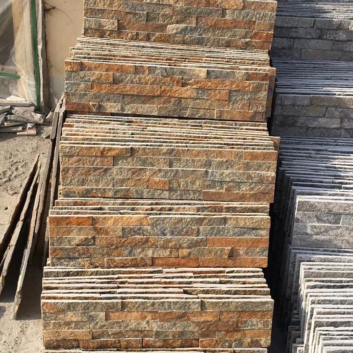 Rusty Quartzite Ledgerstone wall cladding