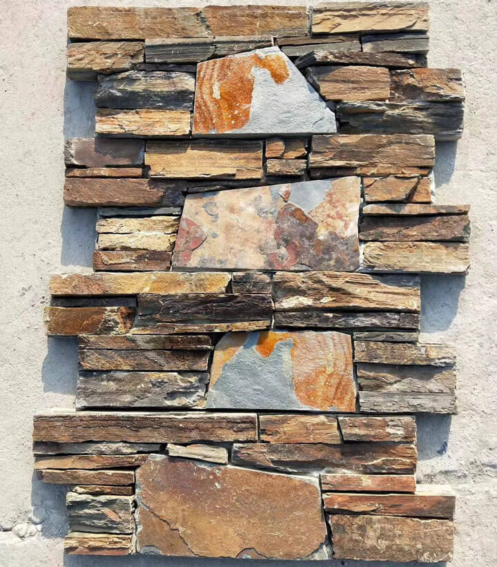 Stack Stone Wall Cladding Panel Beautiful stacked stone ledge panel for wall cladding